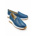 Avena Damen Soft-Slipper Rutschsicher Blau