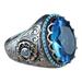 Wendunide 2024 2023 Clearance Rings for Women rings large saphire ring round blue gemstone ring vintage ring diamond ring gift ring peacock shape peacock ring diamond ring big diamond ring c