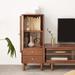 Storage Cabinet for Living Room - Free-Standing Corner Cabinets Storage Table