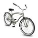 Tracer Nova Beach Cruiser Bike for Men 26 Inch Wheels Hi Ten Steel Frame 1 Speed Coaster Brake Hybrid Bike for Adults Complete Cruiser Bikes Matter Grey