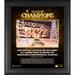 Sami Zayn WWE Framed 15'' x 17'' 2020 Clash of Champions Collage - Limited Edition 250