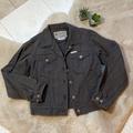 Columbia Jackets & Coats | Columbia Vintage Denim Jean Jacket Tough Mother Trucker Small Gray | Color: Black/Gray | Size: S