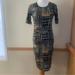Lularoe Dresses | Lularoe Julia Dress New Small Abstract Watercolor Geometric | Color: Black/Green | Size: S
