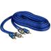 Metra Tsunami T1RCA10PB 10 Feet Stereo RCA Twisted Pair Blue/Gray Audio Cables