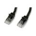 2PK Startech.Com 5ft Cat6 Ethernet Cable Black 100w Poe (N6PATCH5BK)