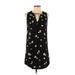 Old Navy Casual Dress: Black Floral Motif Dresses - Women's Size X-Small