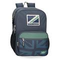 Pepe Jeans Tom Double Compartment School Backpack Blue 30x40x13 cms Polyester 15,6L