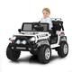 Maxmass Kids Electric Ride on Truck, 12V Battery Powered Vehicle with Parent Remote Control, Lights, Music & Horn, Toddler Motorized Off-road Car for 3 + Years Boys Girls (White)