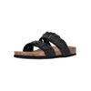 Sandale CRUZ "Sapta", Damen, Gr. 36, schwarz, Leder, casual, Schuhe Pantolette Schlappen, mit Kork- und Naturkautschuksohle