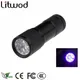 Litwod z30 – Mini lampe de poche Portable en aluminium lumière violette à 9 LED torche UV