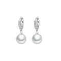 LByzHan 2021 Pearl Earrings Genuine Natural Freshwater Pearl 925 Sterling Silver Earrings Pearl