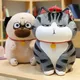 Jouet en peluche noir de dessin animé Kawaii poupée de chat de longue durée de vie de mon empereur