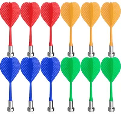 CyeeLife – jeu de fléchettes magnétiques 12 paquets magnétisme puissant 4 couleurs jeu de maison