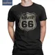 T-shirt à manches courtes U.S. Route 66 pour hommes T-shirt en coton à col rond T-shirt Creative