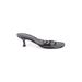 Donald J Pliner Mule/Clog: Black Print Shoes - Women's Size 9 - Open Toe