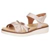 Riemchensandale REMONTE, Damen, Gr. 38, rosa (rosé, roségoldfarben, goldfarben), Lederimitat, metallic, sportlich, Schuhe, Keilabsatz, Sommerschuh, Sandalette mit herausnehmbarer Softeinlage, Topseller