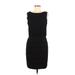 Valerie Bertinelli Casual Dress - Sheath: Black Solid Dresses - Women's Size 8