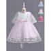 LAPAKIDS Toddler Girls Formal Dress Little Girl Party Wedding Special Occasion Dress Tulle Pageant Princess Dress 7-9T