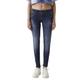 LTB Jeans Damen Jeans Molly M - Jeans Damen Slim aus Baumwollmischung Slim Denim Dunkel mit Reißverschluss Mittlere Taille - Blau