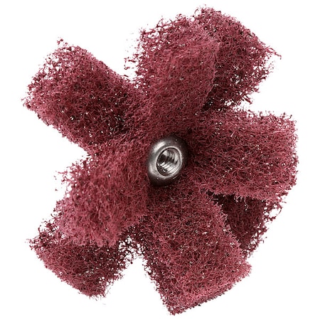 SCOTCH-BRITE 7100054448 Cross Buff, 2 in Dia, 1/2in W, Very Fine - SCOTCH-BRITE