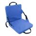 Thinsont Foldable Cushion with Back Support Indoor Outdoor Camping Tools Multi-Colors Polyester Canoe Seat Boating Hiking Lawns Stadium Blue