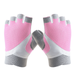 Breathable exercise gloves weightlifting fingerless gym gloves with curved backless