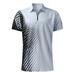 eczipvz Workout Shirt Mens Polo Shirts Short Sleeve Classic Golf Polo T-Shirts Casual Fashion Tops with Striped White L