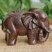 Chinese Fengshui Wooden Elephant Statue Figurine-Ornament-Crafts Fast X7T8 X6V0