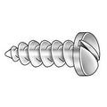 1 pc Zoro Select Sheet Metal Screw #10 x 2 in Zinc Plated Steel Pan Head Slotted Drive 100 PK