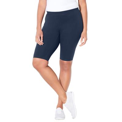 Plus Size Women's Knit Bike Short by Catherines in Navy (Size 2X)