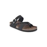 Women's White Mountain Hazy Sandals by White Mountain in Black Nubuck (Size 12 M)