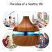 JeashCHAT Aromatherapy Diffuser Essential Oil Diffuser Quiet 5-in-1 Humidifier Natural Home Fragrance Diffuser Easy to Use Modern Diffuser Therapeutic Grade Essential Oils