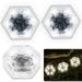 SHELLTON 3 Pack Solar Brick Lights Ice Cube Light Lamp Frosted LED Landscape Light Buried Light Square Cube for Outdoor Night Lamp Garden Courtyard Pathway Decoration