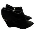 Coach Shoes | Coach Oakdale Suede Wedge Boots | Color: Black | Size: 6