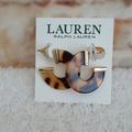 Ralph Lauren Jewelry | New Ralph Lauren Tortoise Hoop Earrings | Color: Brown/Gold | Size: 1"