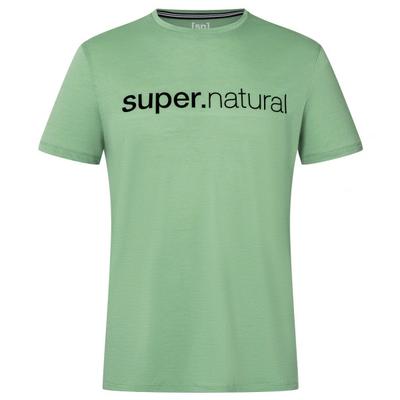 super.natural - 3D Signature Tee - Merinoshirt Gr XL grün