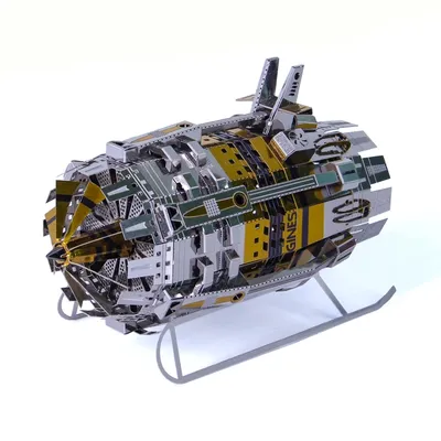 Microworld – nouveau modèle de machine à moteur électrique puzzle 3D découpé au laser en métal