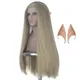Thranduil – perruque Cosplay longue et lisse pour homme perruque de déguisement Blonde cendrée
