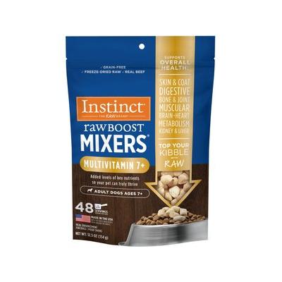 Instinct Boost Mixers Multivitamin Grain-Free Freeze-Dried Raw Adult 7+ Dog Food Topper, 12.5-oz bag