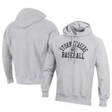 Men's Champion Gray Omaha Storm Chasers Baseball Reverse Weave Pullover Hoodie