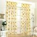 Aosijia 2 Pcs Sheer Curtains Yellow Sunflower Print Sheer Window Panel Curtains Window Treatment for Living Room Bedroom Decor 39.37 x 78.74 Inch