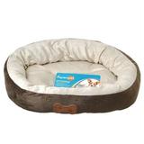 Aspen Pet Oval Nesting Pet Bed - Brown 20 L x 16 W Pack of 4