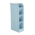 Noarlalf Storage Bins 4 Compartment Storage Box Cosmetic Underwear Desk Bar Organizer Office Caddy Storage Bins with Lids 19*14*4