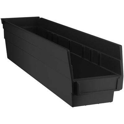 Regency Black Shelf Bin, 17 7/8" x 4 1/8" x 4"