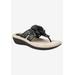 Wide Width Women's Cynthia Sandal by Cliffs in Black Smooth (Size 10 W)