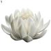 Wanwan Lotus-shaped Ceramic Censer 3D Handcrafted Artistic Flower Incense Stick Holder Desktop Decoration