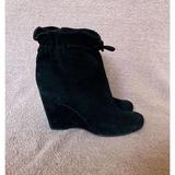 Kate Spade New York Shoes | Kate Spade Black Suede Ankle Tie Boots Women’s Size 10 | Color: Black | Size: 10