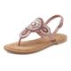 Zehentrenner LASCANA Gr. 42, rosa (altrosa) Damen Schuhe Zehenstegsandale Damenschuh Riemchensandale Sommerschuh Zehensteg-Sandalen