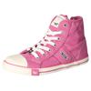 Sneaker MUSTANG SHOES, Damen, Gr. 40, rosa (rose), Textil, Lederimitat, sportlich, Schuhe, High Top-Sneaker, Schnürschuh mit Label in der Laufsohle