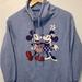 Disney Sweaters | Disney Mickey And Minnie Mouse Sweatshirt Long Sleeve Blue Women’s Size Small | Color: Blue | Size: S